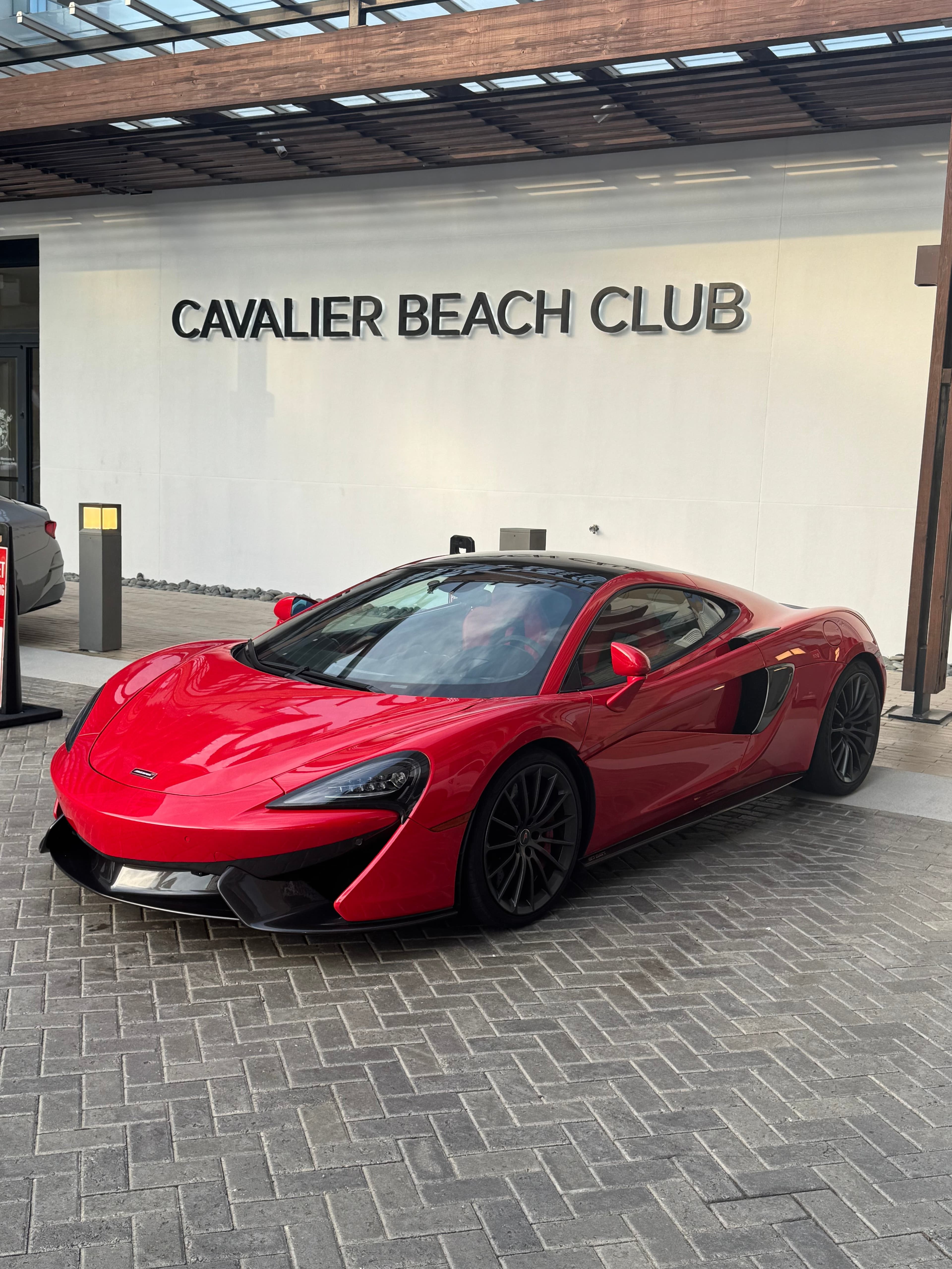 McLaren outside the Cavalier Beach Club in Virginia Beach